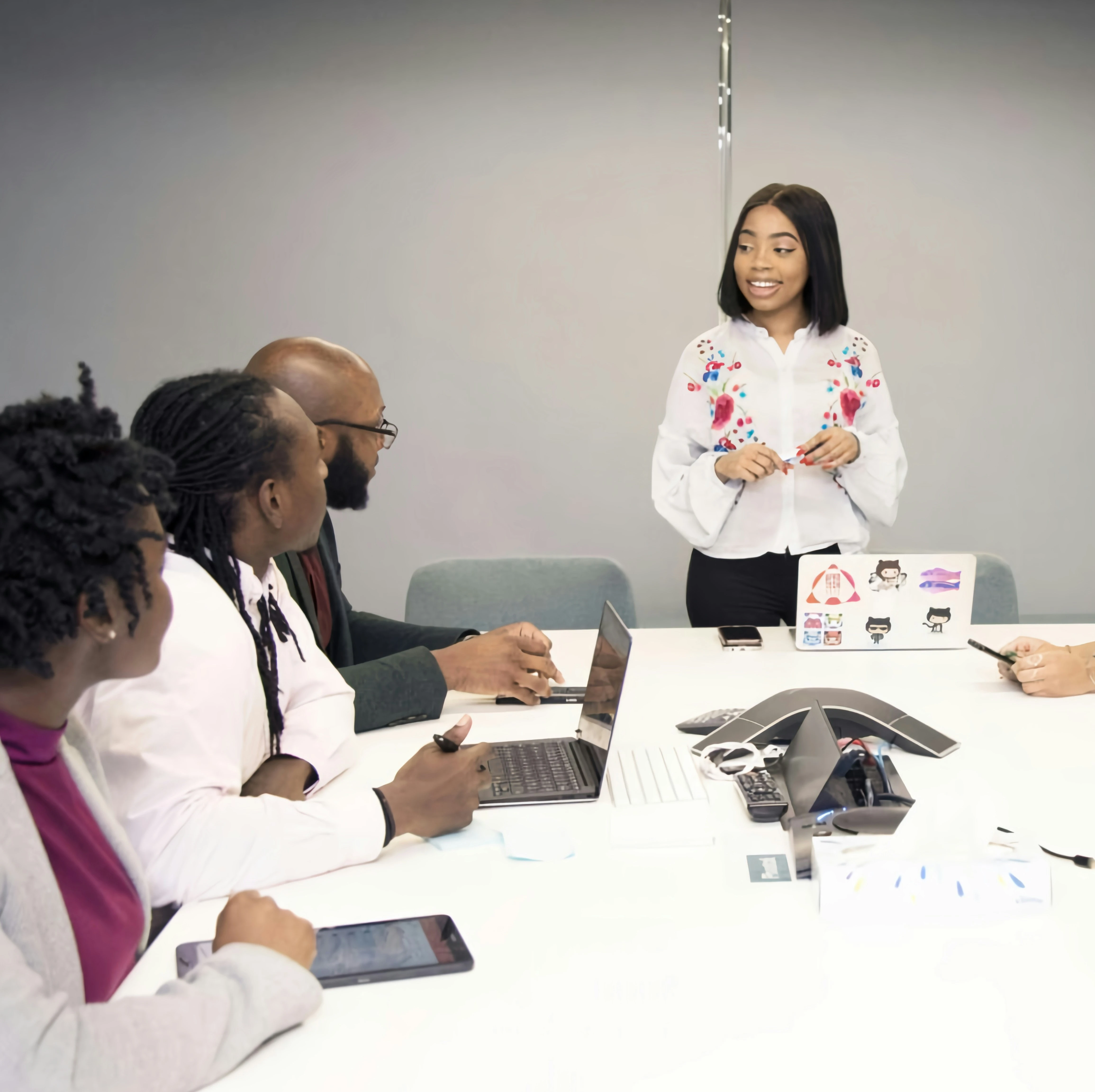 Digital agency team working on creative projects